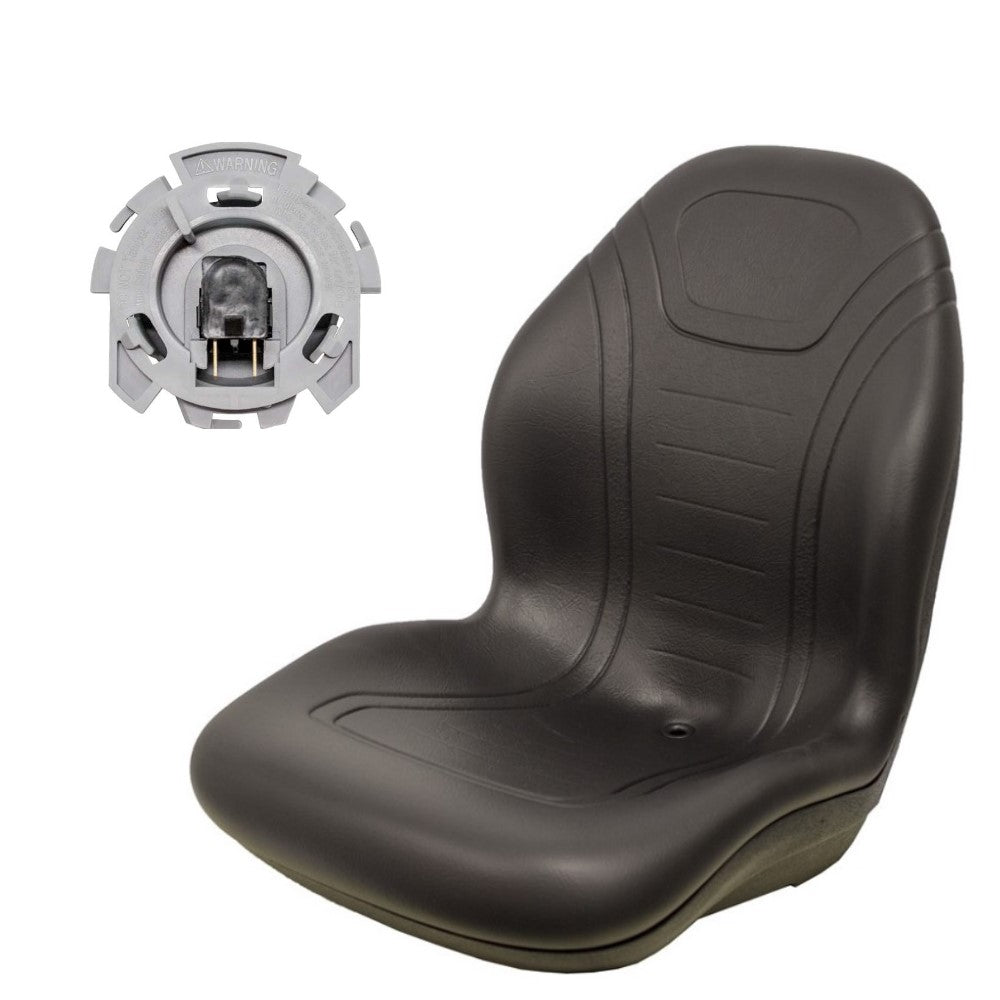MG86591379 Black Seat – Fits John Deere