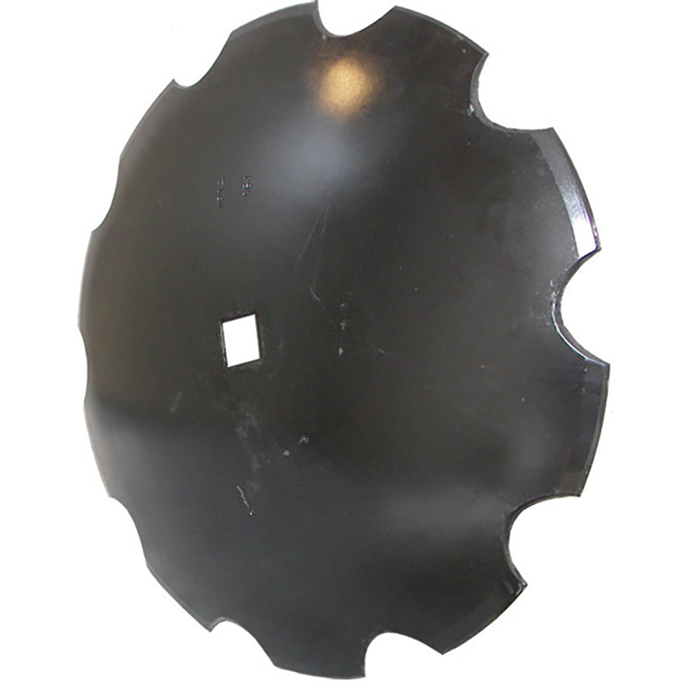 602-640671 Notched Disc Blade 20" x 9 Gauge w/ 1 Sq x 1-1/8 Sq Axle – Fits John Deere