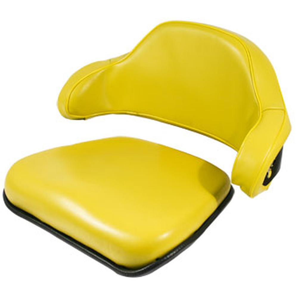 TY9379 2-pc Yellow Seat Set (Steel with Low Back) – Fits John Deere