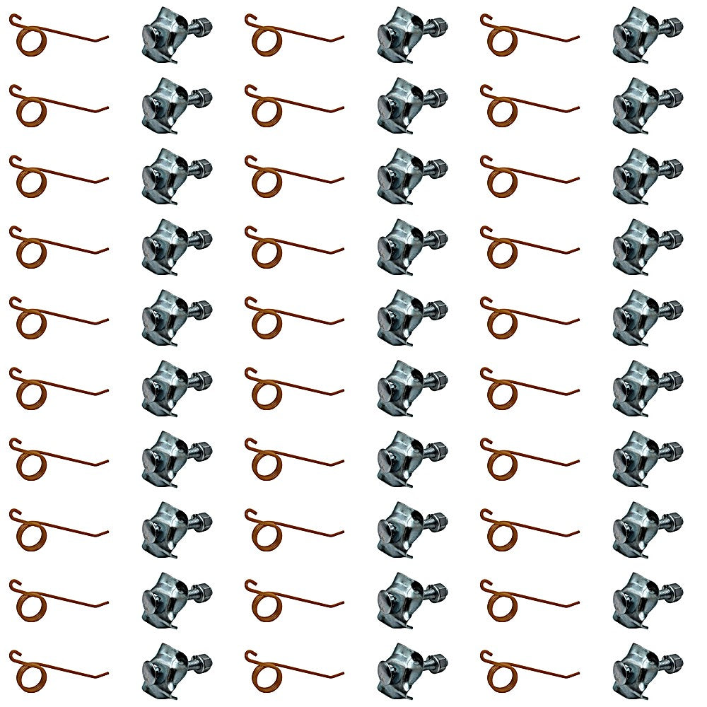80464562 Thirty Rake Teeth With Clips Nuts & Bolts