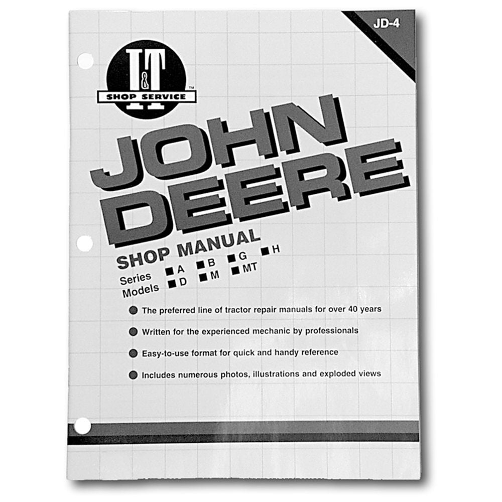 281105 Shop Manual – Fits John Deere