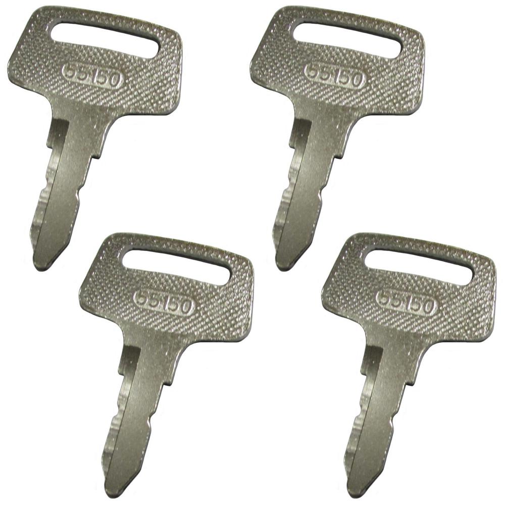 37410-55150 Qty 4: Ignition Key – Fits Kubota