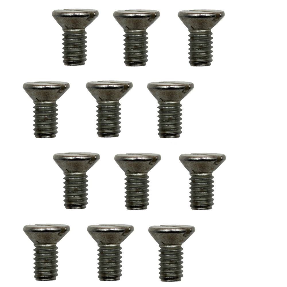 21M7194 Set of 12 Twelve Bed Knife M6-1.0 Flat Head Screws