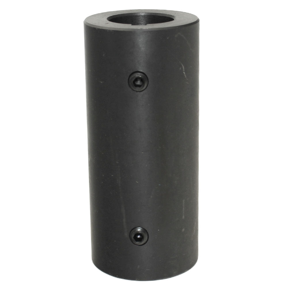 SHFTR-1800 Shaft Coupler 1 1/8" Round Bore 4 1/2" Length 2" OD Black Oxide Finish SHFTR1800