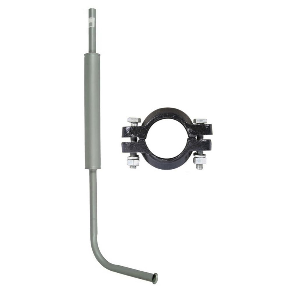 8N5230 Muffler Assembly With Exhaust Clamp – Fits Ford