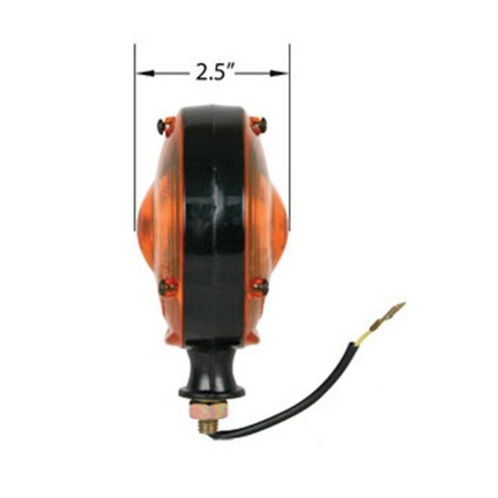 Pl100C Amber Safety WARNING LIGHT 1 PAIR 12V 12 Volt for Tractor PLASTIC BODY & LENS – additional image 4