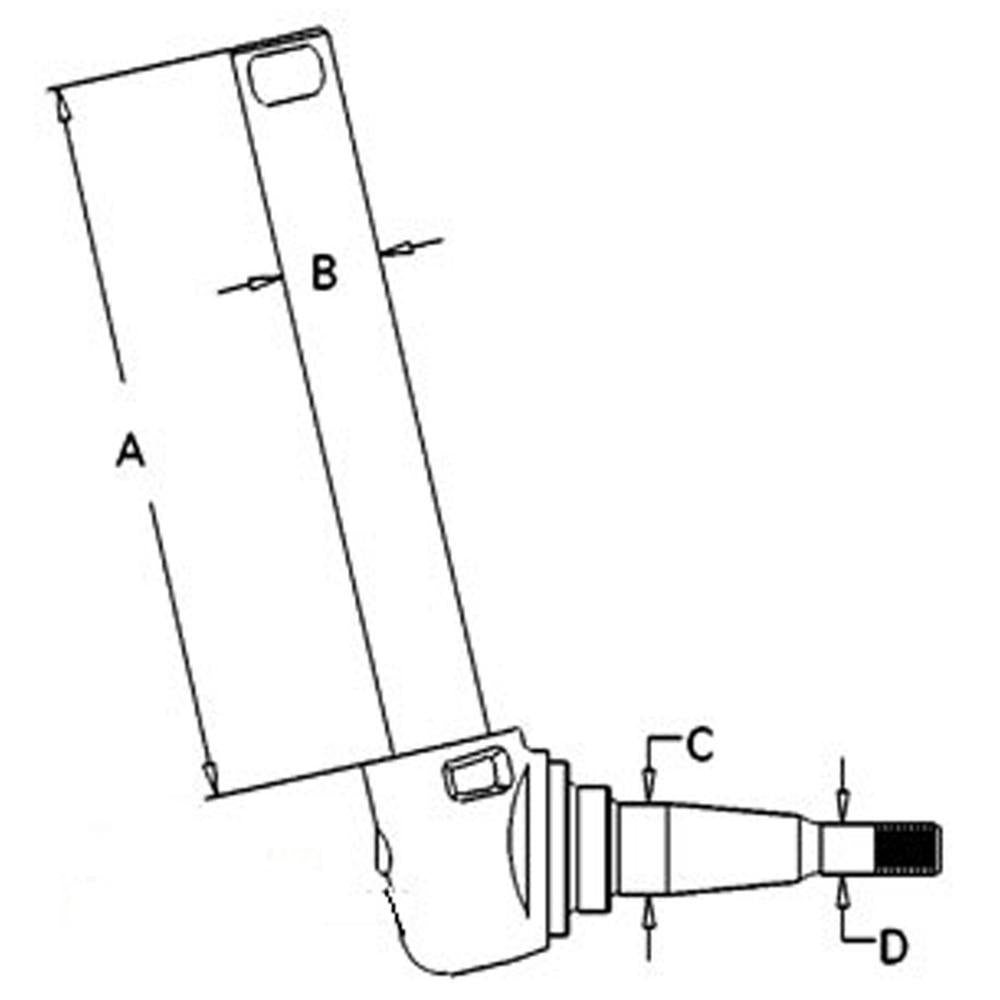 897457M96 Left-Hand Spindle – Fits Massey Ferguson – additional image 3