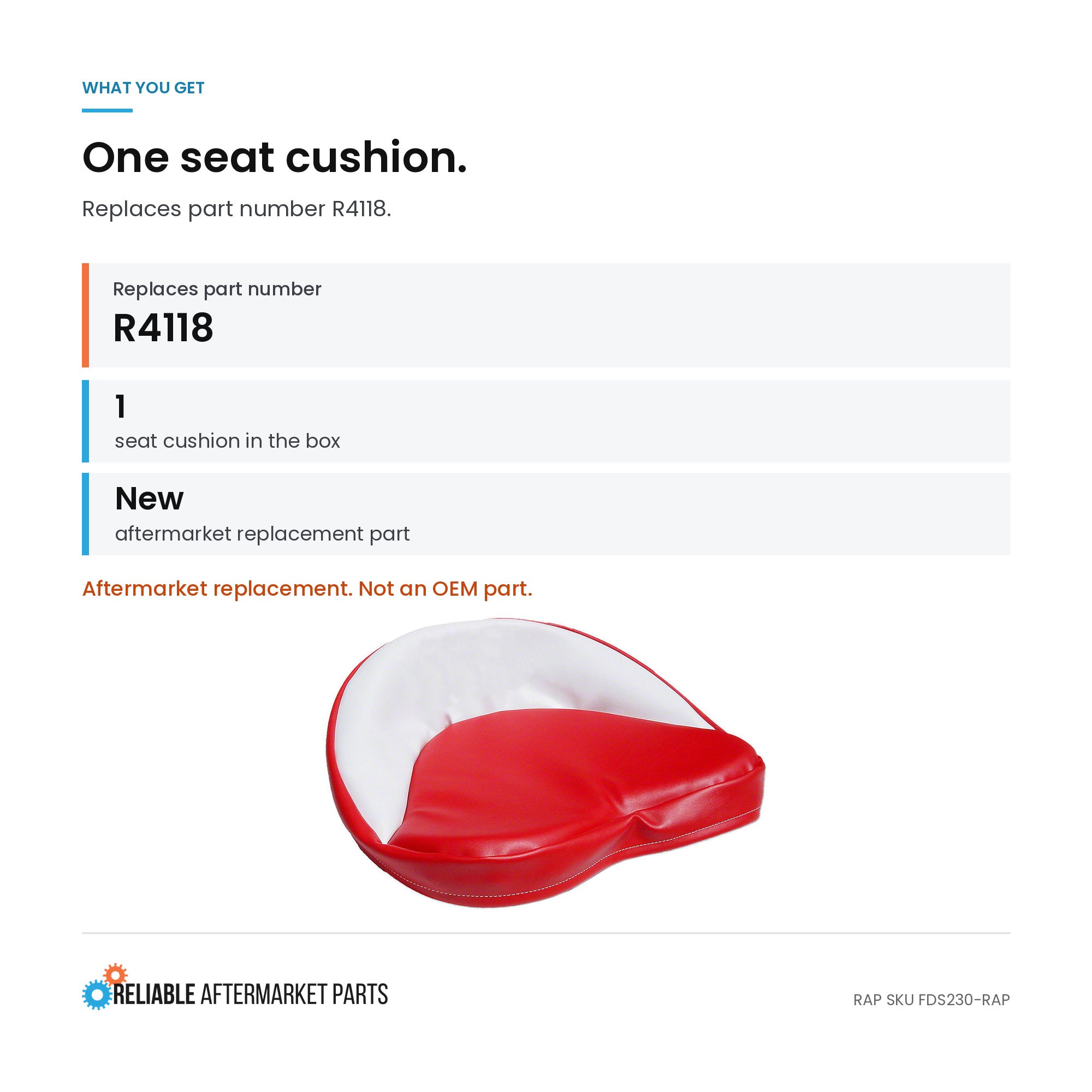 Red & White Seat Cushion – additional image 7
