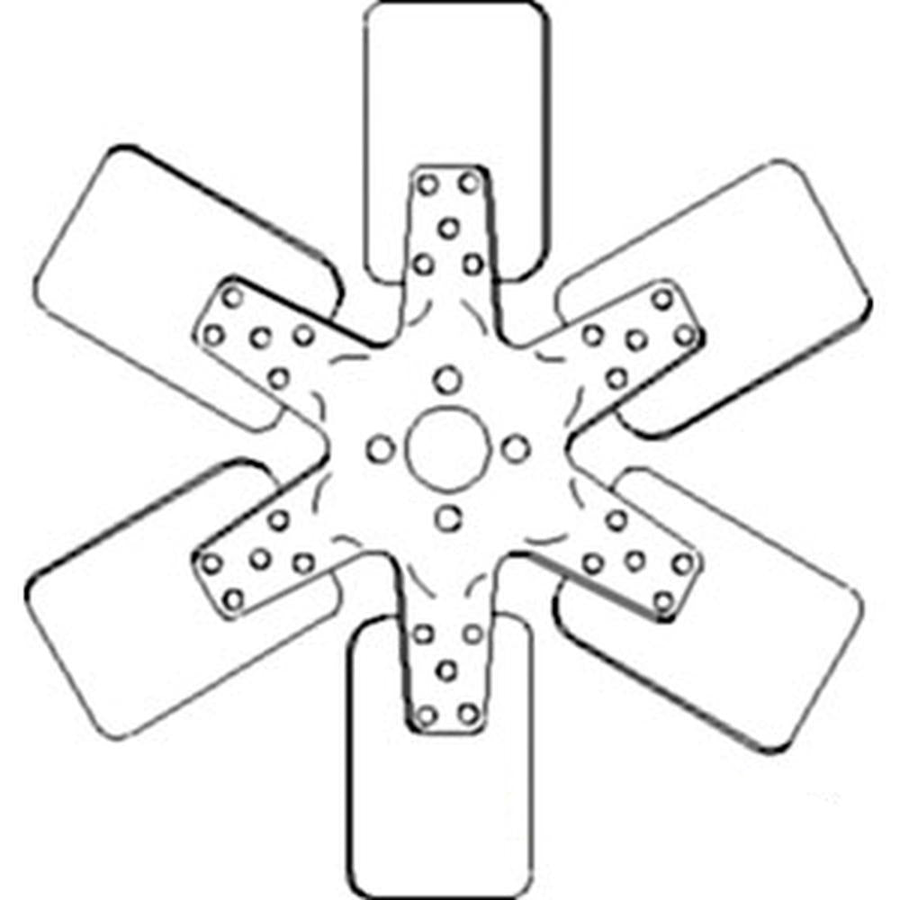 A173962 Fan, 6 Blade – Fits Case IH