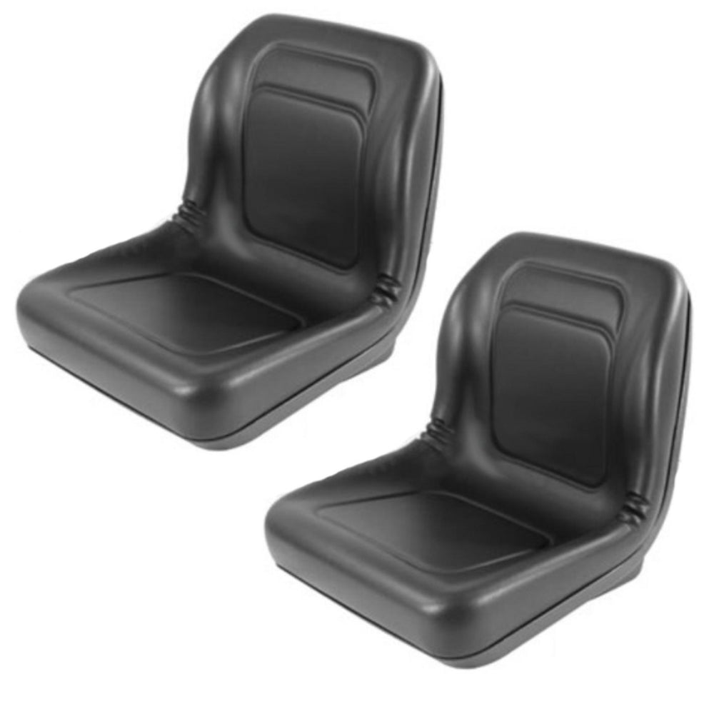 LVA10029 Two Black High Back Seat – Fits John Deere