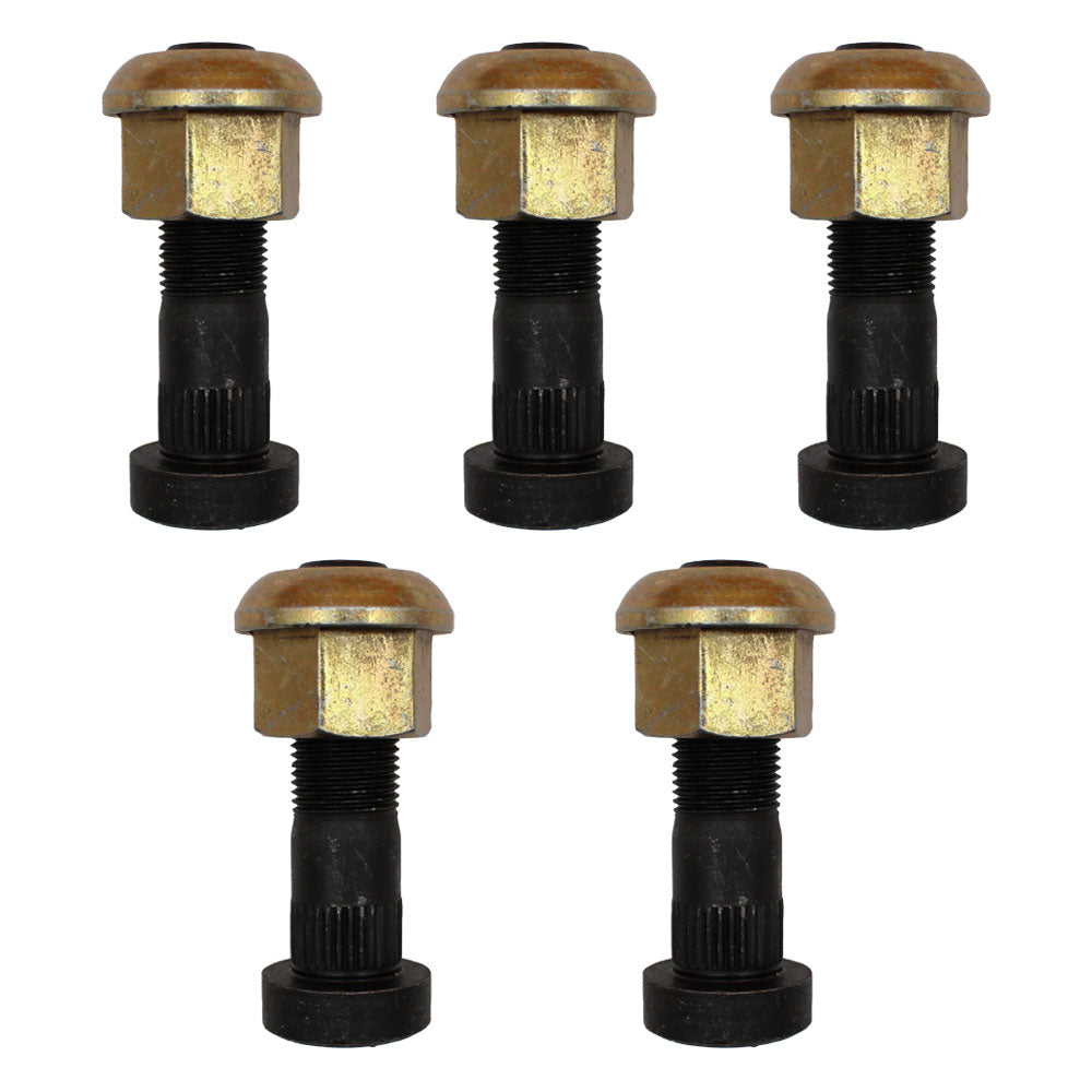 826-00923 Set Of 5 Wheel Studs 1.981" Overall Length – Fits JCB