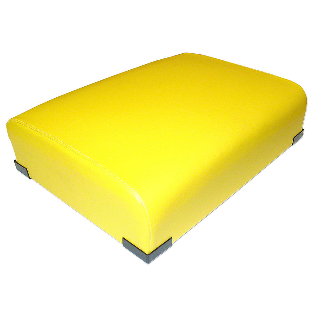AF3268R Yellow Vinyl Bottom Seat Cushion – Fits John Deere