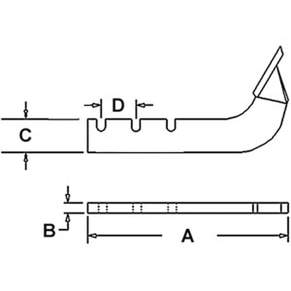 BSS2534FN Box Scraper Shank with Point – additional image 3