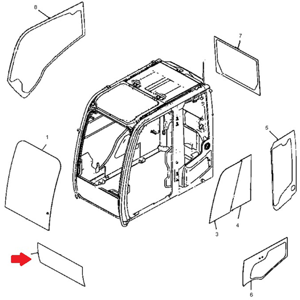 4651654 Lower Windshield Glass – Fits Exmark – additional image 4