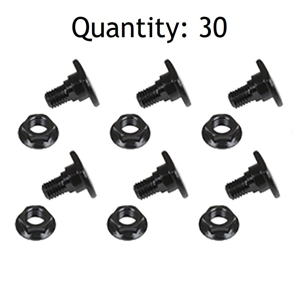 B1374593WN (nut) Qty 30: Mower Blade Bolt with Nut – Fits Vicon