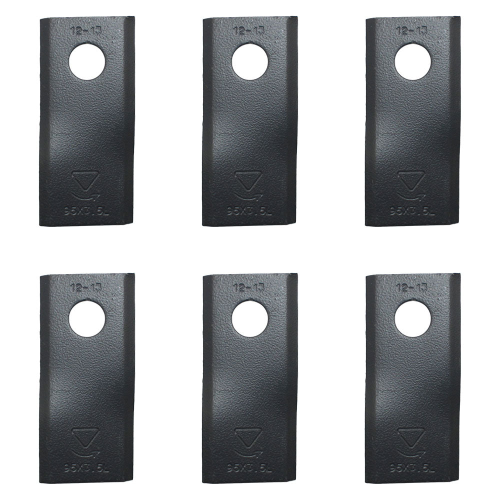 613728 Qty. 6: Left-Hand Disc Mower Blade
