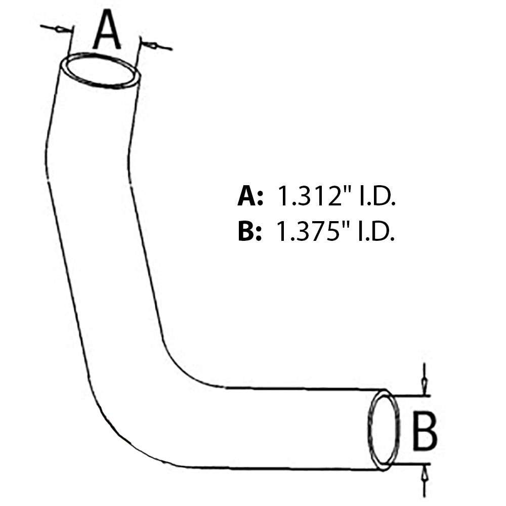 1269619C1 Upper Radiator Hose – Fits Case / International Harvester