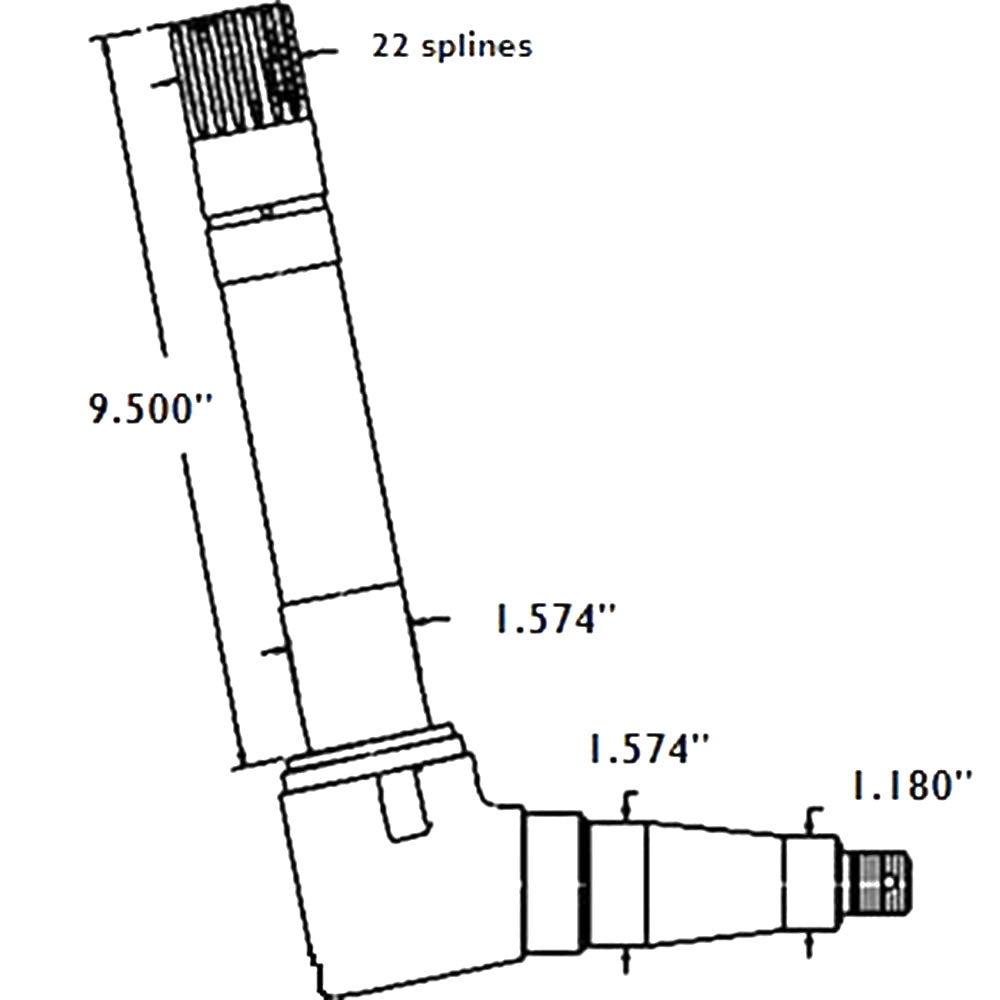 SBA330302040 Left-Hand Spindle