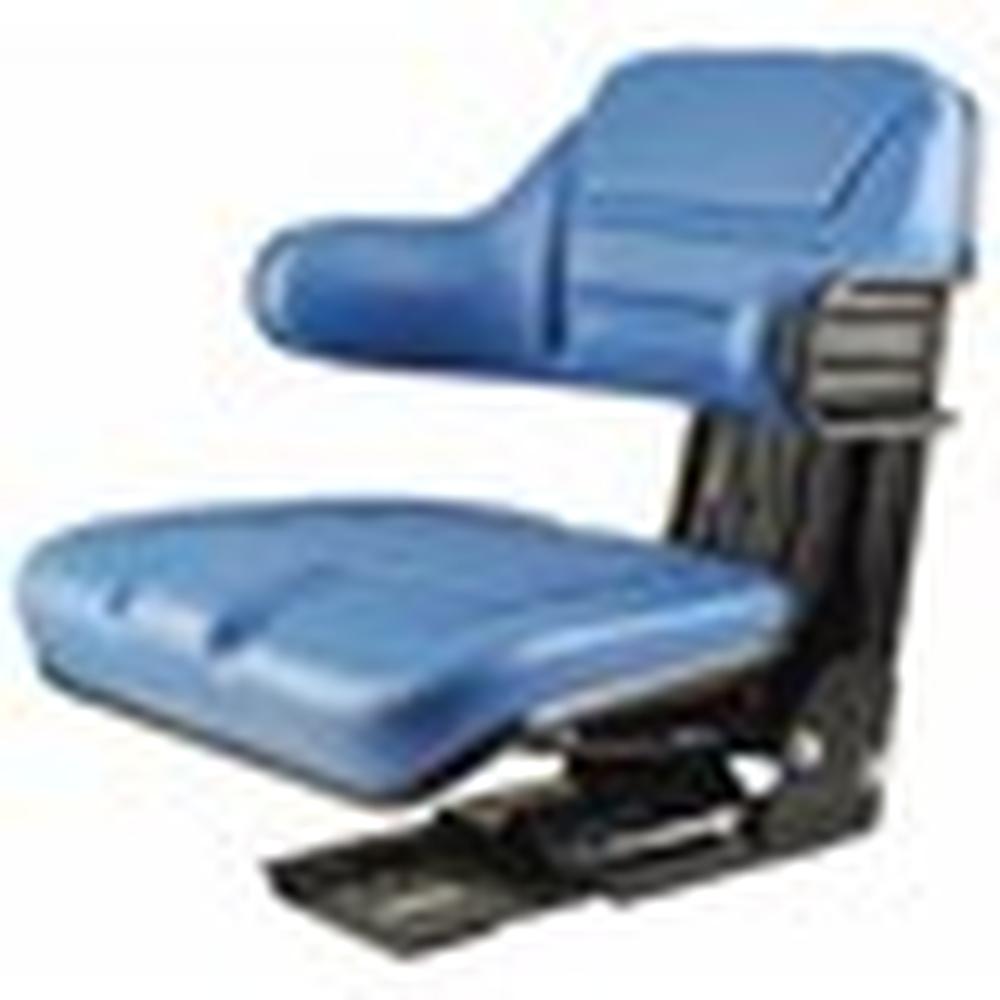 Wrap-Around Seat, Blue Vinyl w/ Mechanical Suspension – Fits Ford – additional image 2