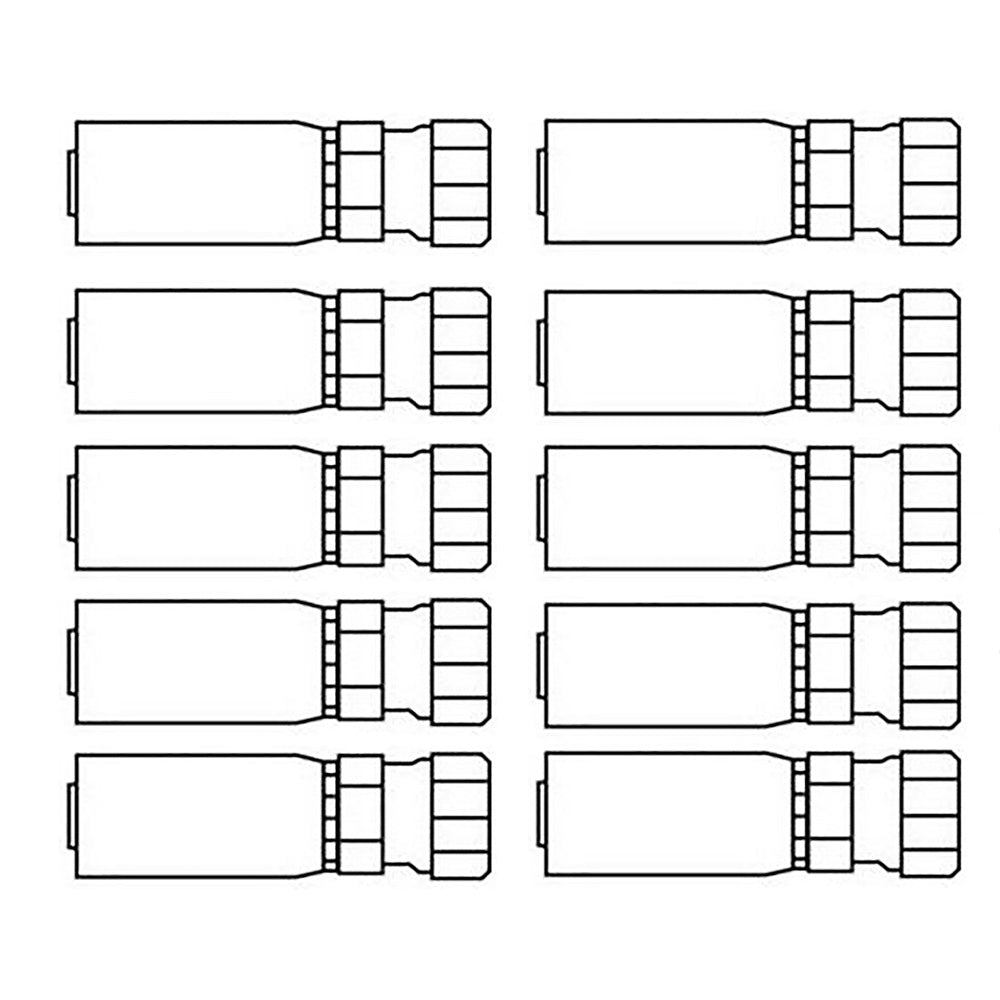 HYM40-0013 Universal Pack of 10 Fem. JIC 37° Swivel Straight Crimp Couplings – additional image 2