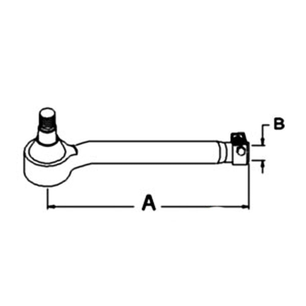 AL168702 Right-Hand Outer Tie Rod – Fits John Deere