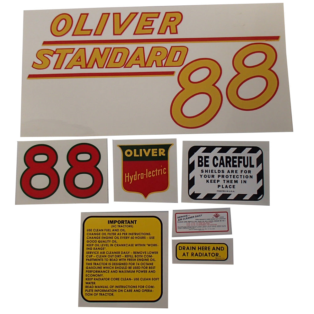 DEC370 Mylar Decal Set – Fits Oliver