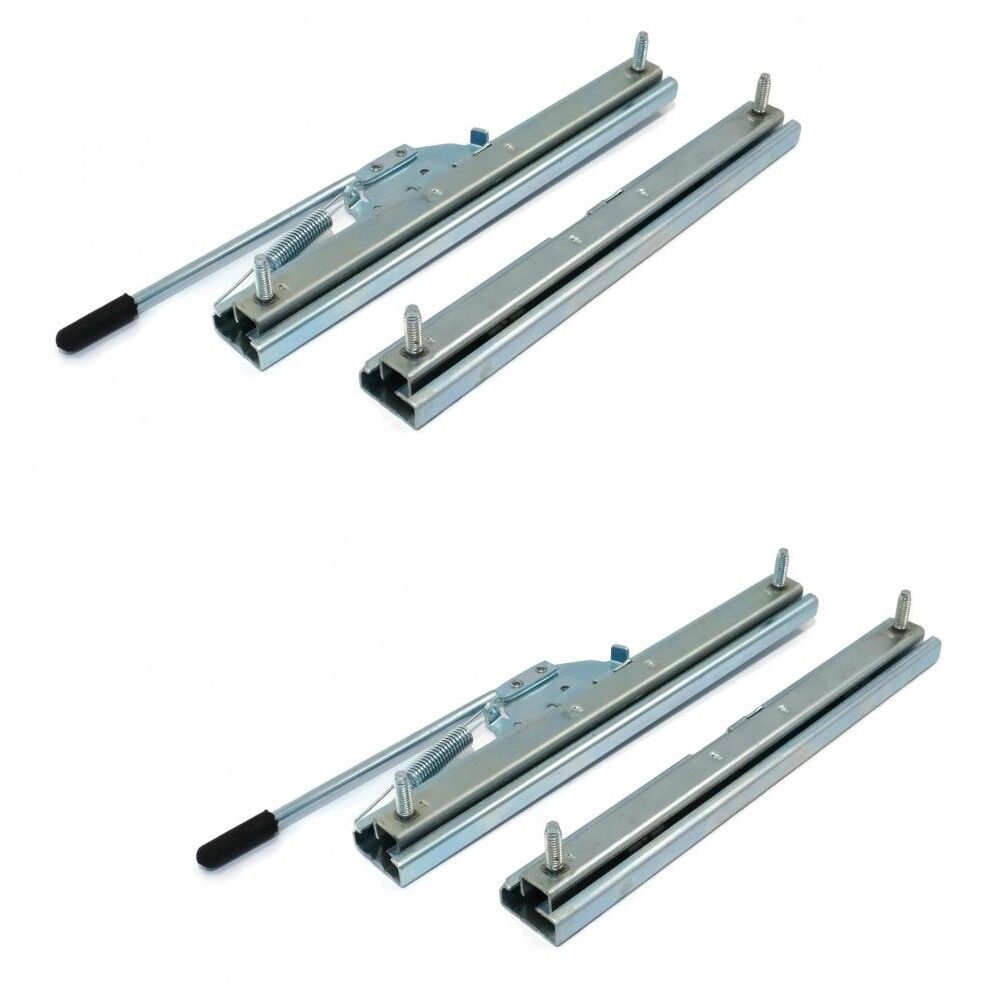 (2) Adjustable Slide Track Kits for Milsco High Back Seats XB200 XB180 XB150