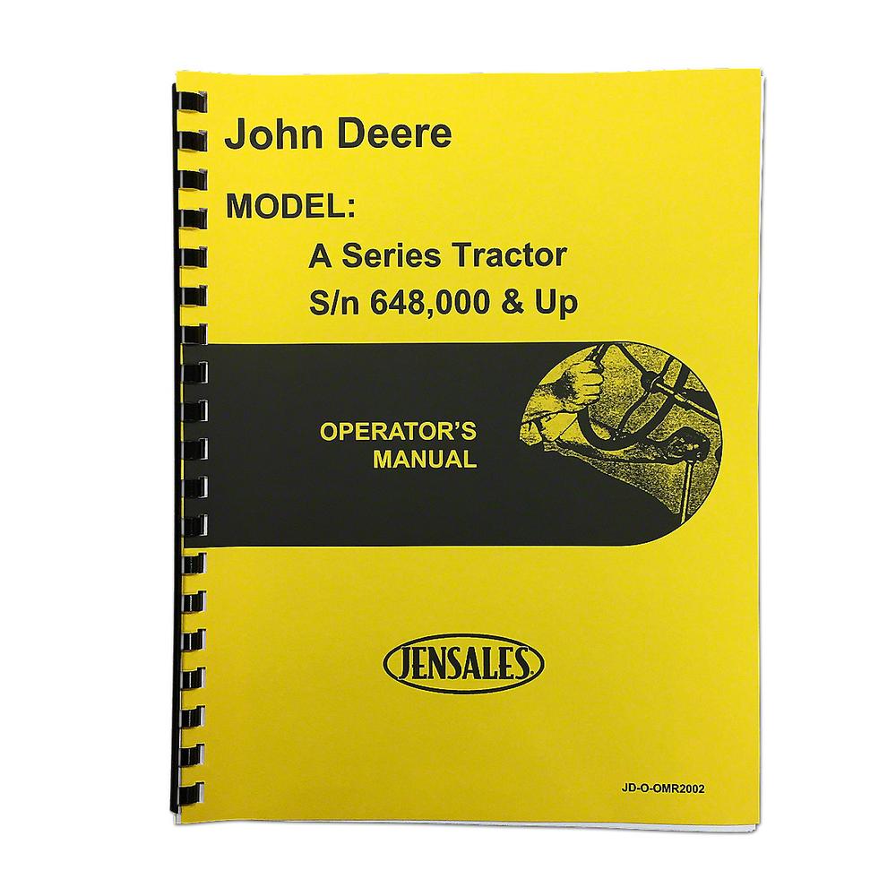 Operators Manual: Styled – Fits John Deere