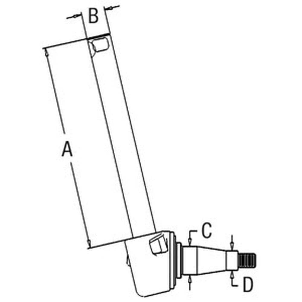 553311 Universal Spindle – Fits Massey Ferguson