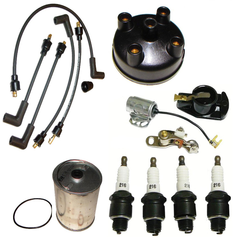 Cpn1200A One New Tune-Up Kit Side Mount Wires Plugs Cap Points Rotor