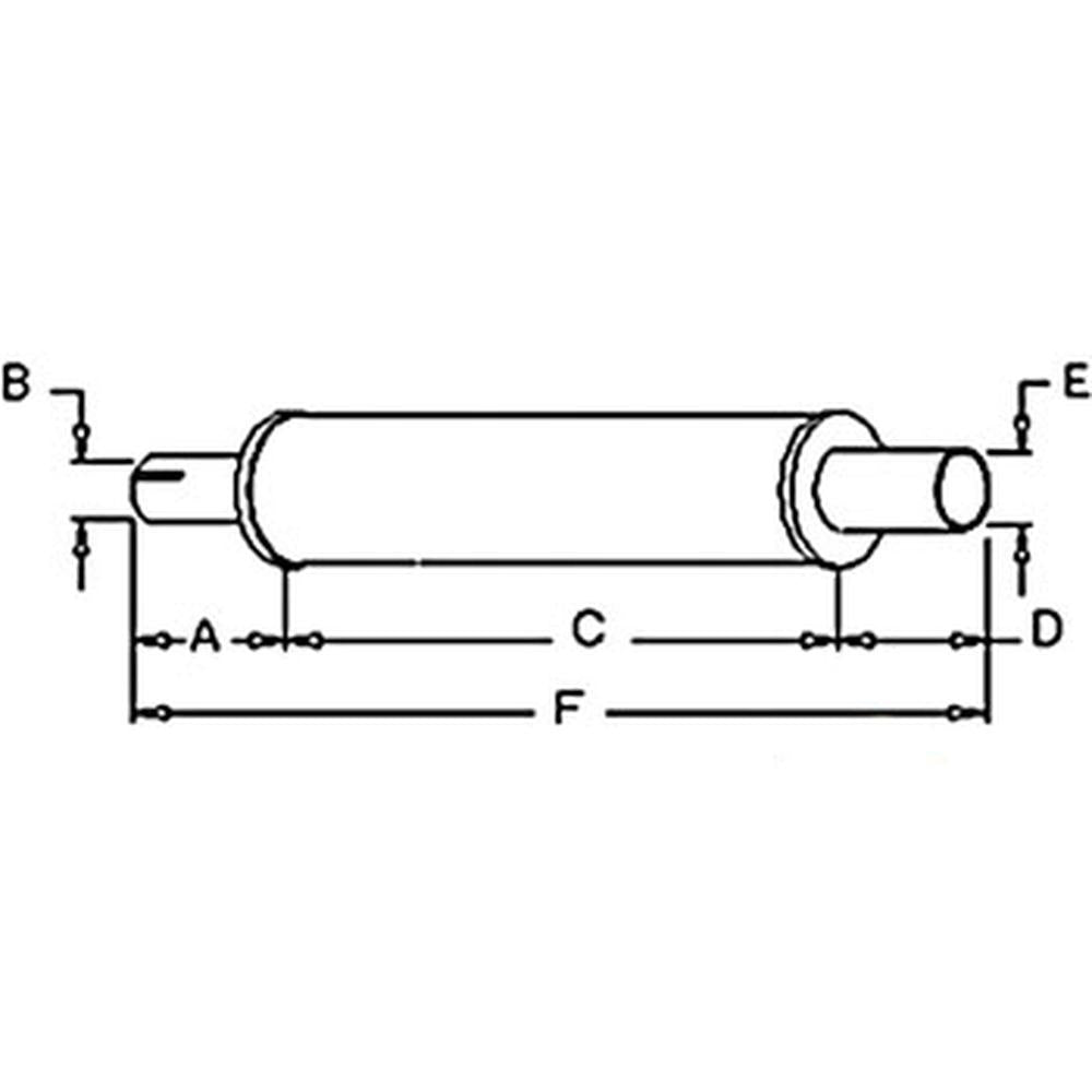 G45287 Muffler – Fits Case / International Harvester