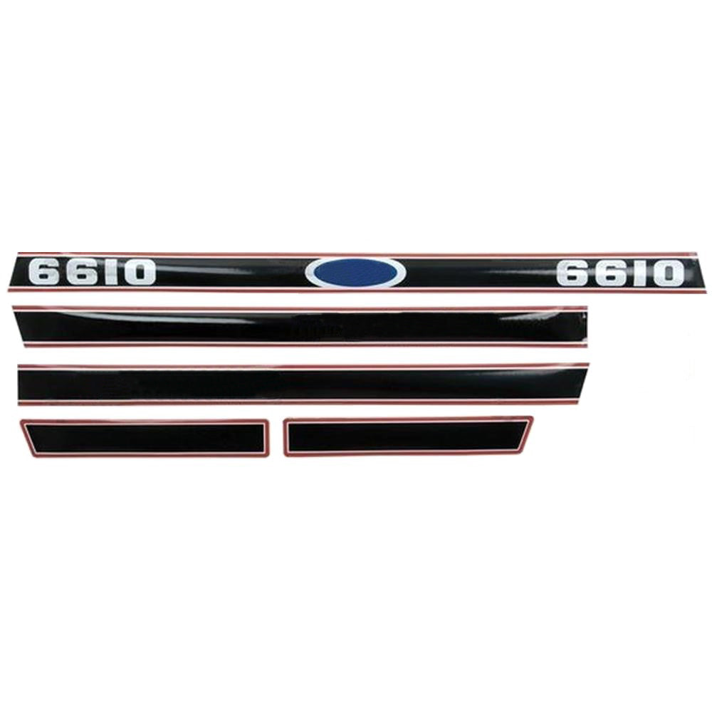 EFPN16605EA Black & Red Hood Decal Set