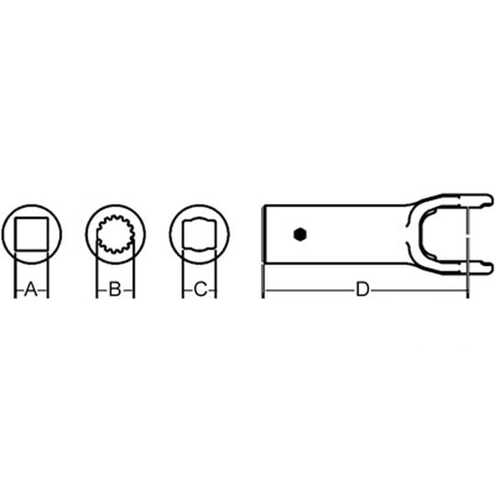 813-0600 Slip Sleeve Implement Yoke – additional image 3