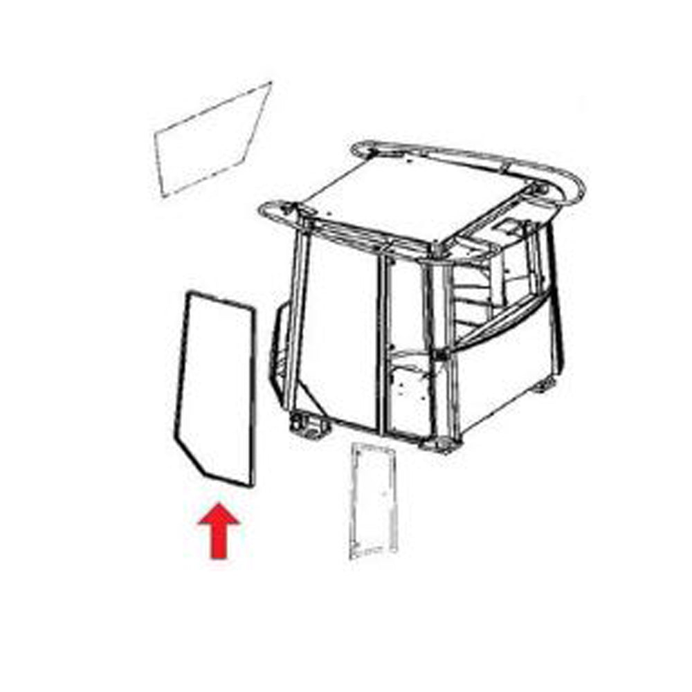T167508 Cab Door Window Glass – Fits John Deere