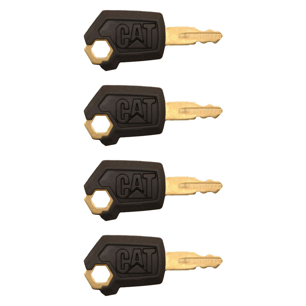 5P-8500 Qty 4: Ignition Key - Updated Design – Fits Caterpillar