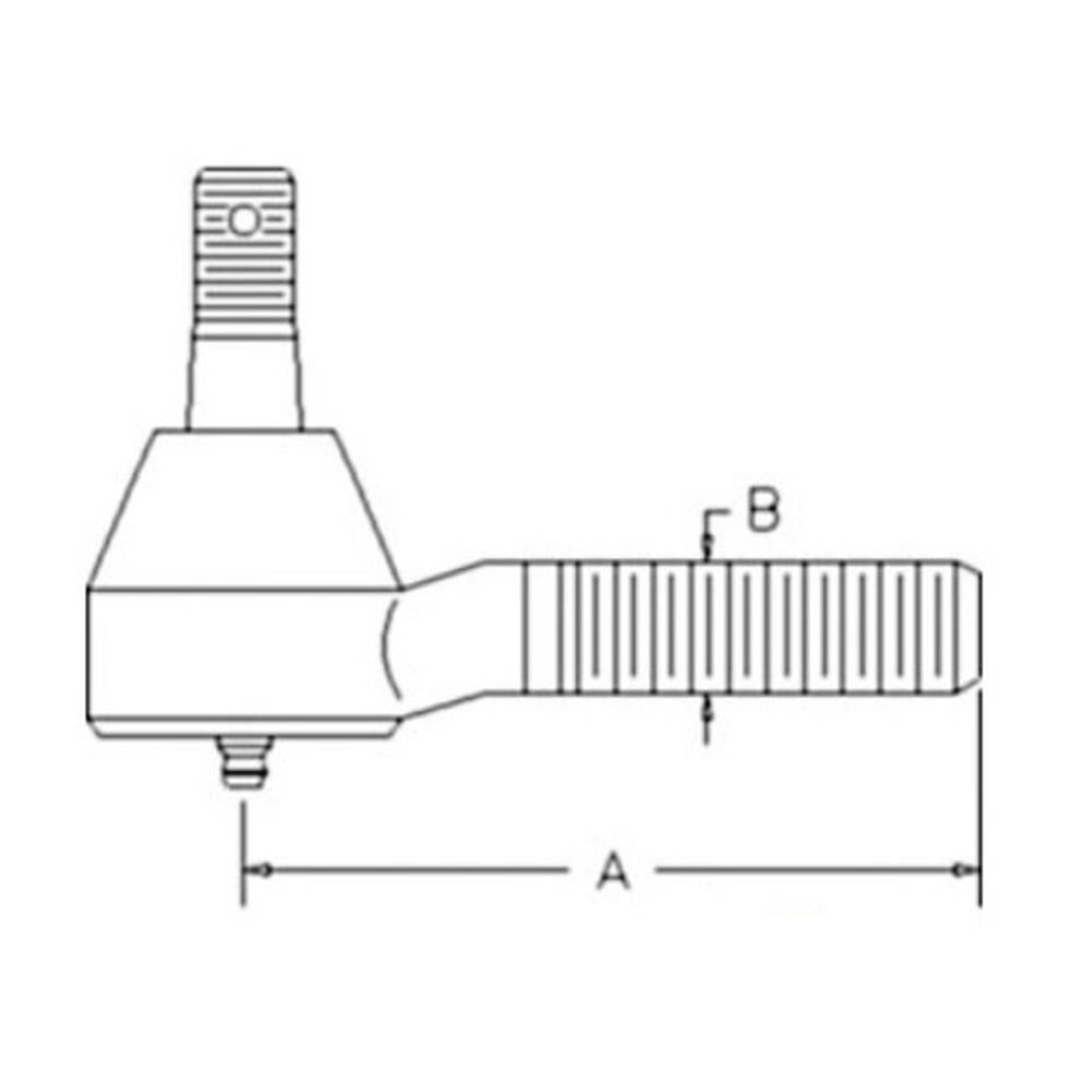 32150-12700 LH Thread Tie Rod End – Fits Kubota – additional image 3