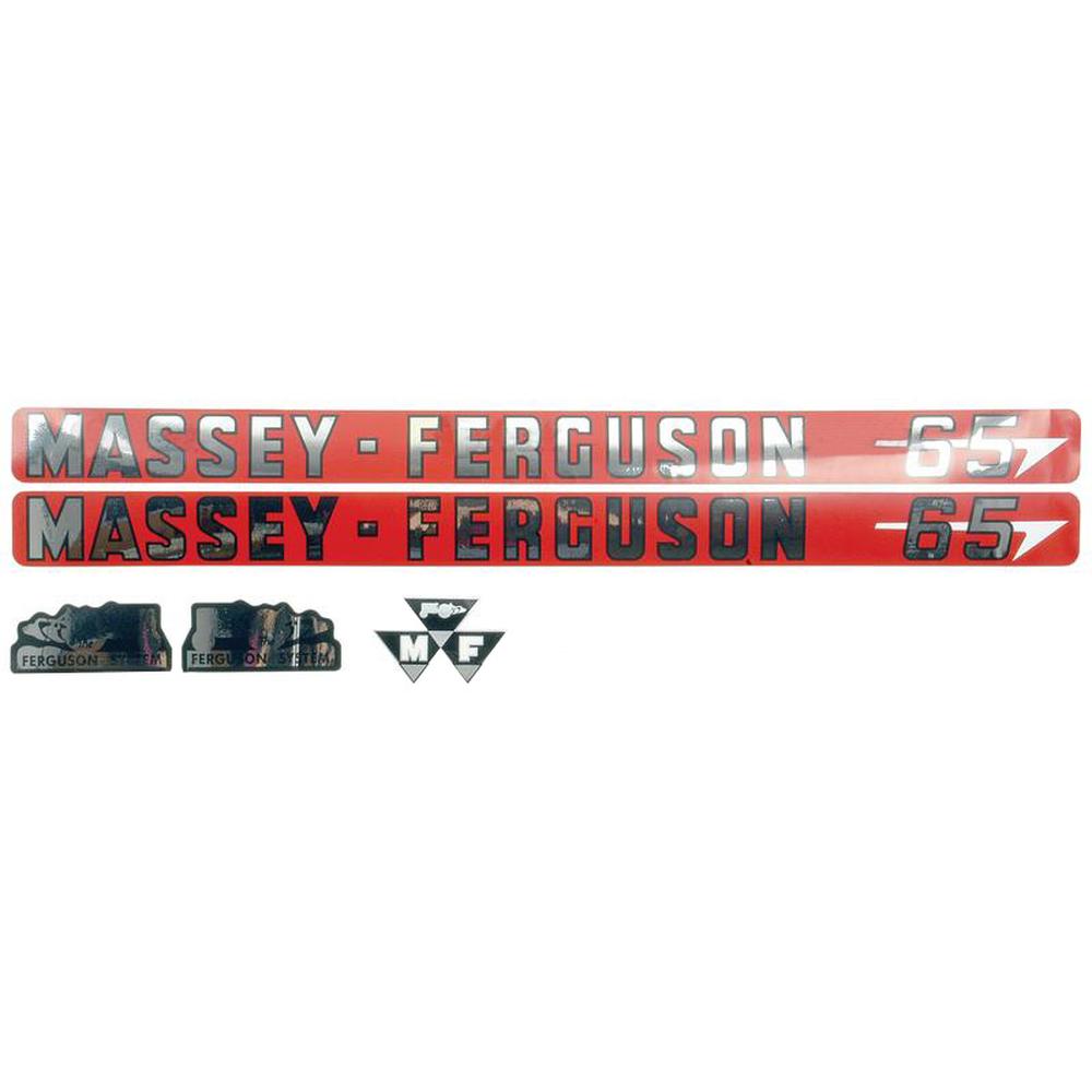 41179 Mylar Hood Decal Set – Fits Massey Ferguson
