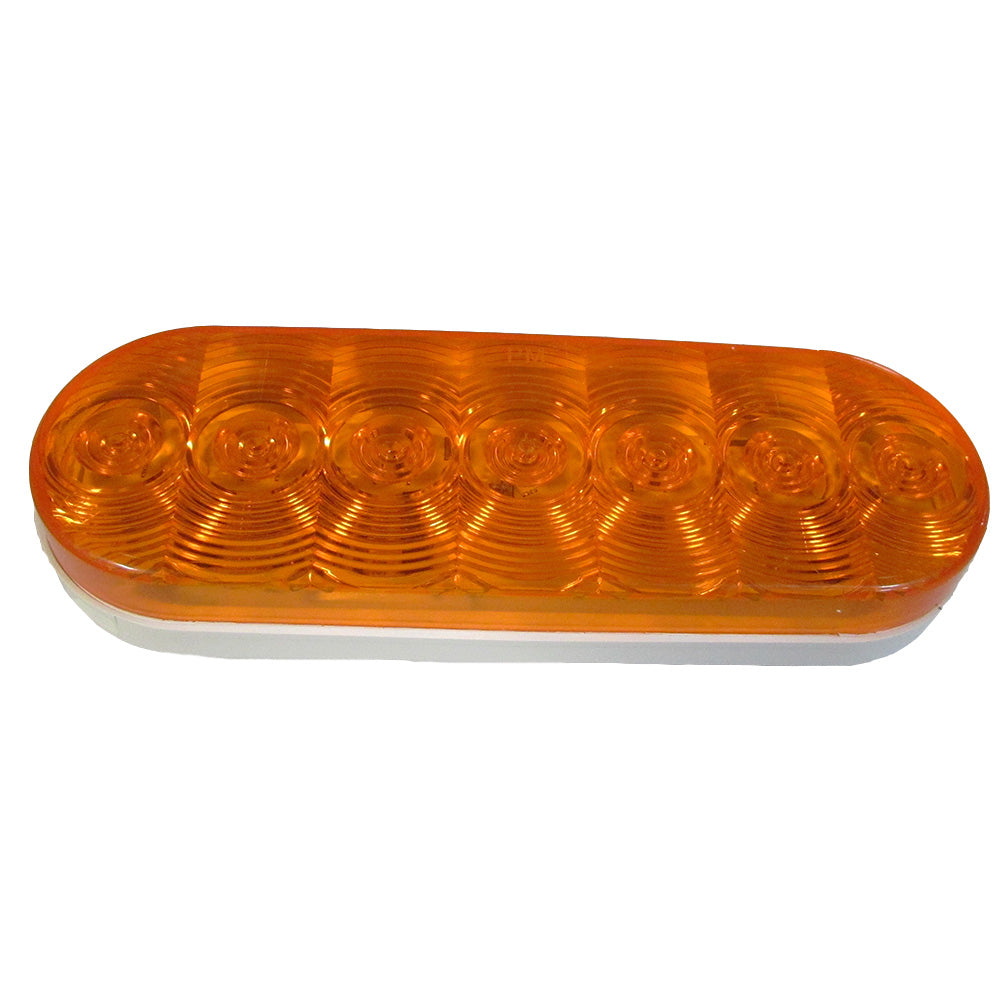 1-019-03-300 6" Oval Orange LED Light – Fits Kenworth