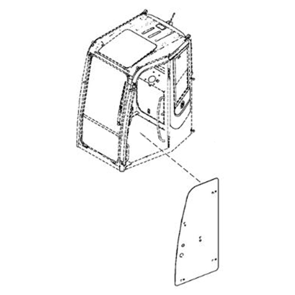 4684428 Cab Door Glass – Fits Hitachi – additional image 2