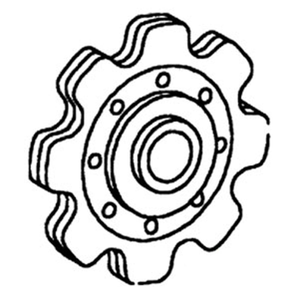 176283C91 Corn Head, Gathering Chain, Idler, Sprocket – Fits International Harvester