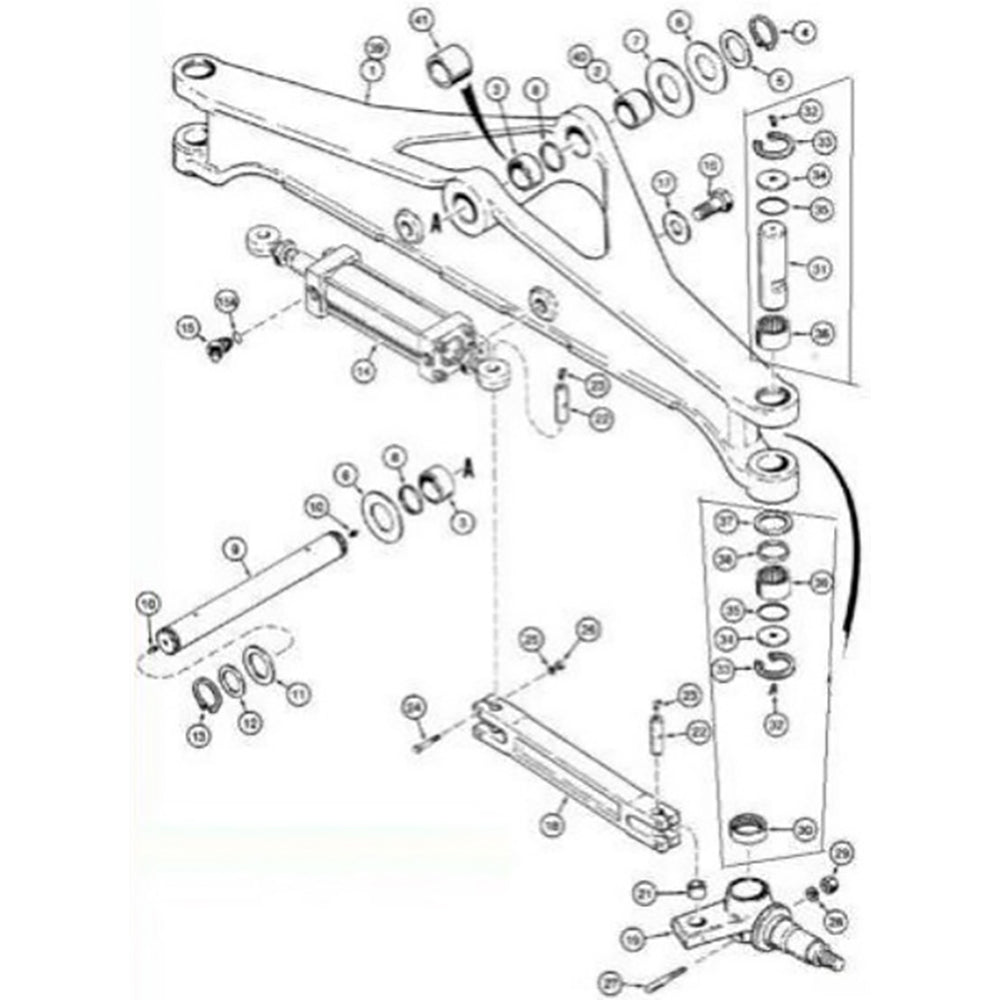 D103156 FRONT AXLE KING PIN SET – additional image 2
