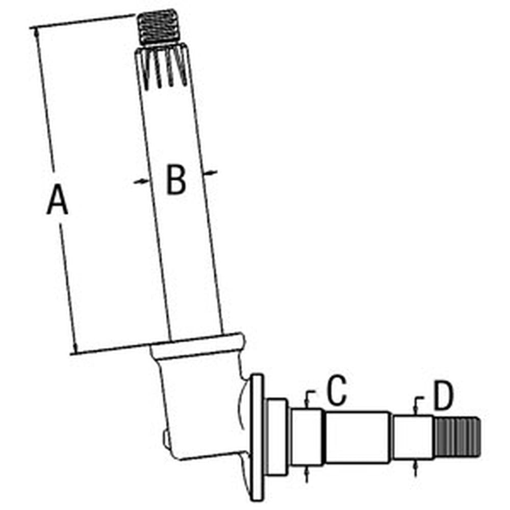 107282A RH / LH Spindle – Fits White