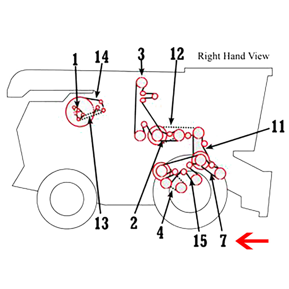 H221732 Feed Accelerator Slow Speed Belt – Fits John Deere