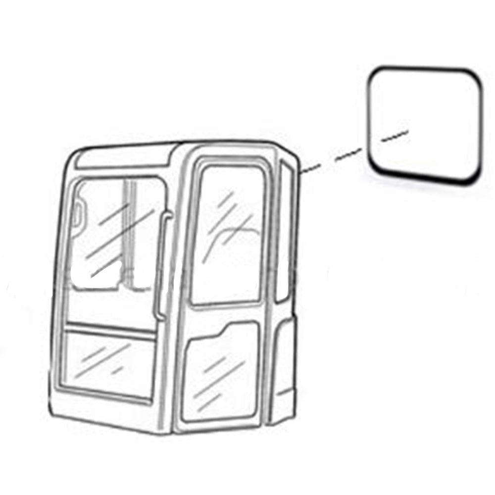 7170288 Back Windowpane Glass – Fits Bobcat