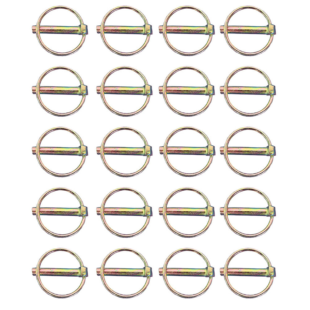 3013-1322 (20) .312" Lynch Pins 1-1/4" Usable Length 1-5/8" Diameter Locking Ring – Fits John Deere