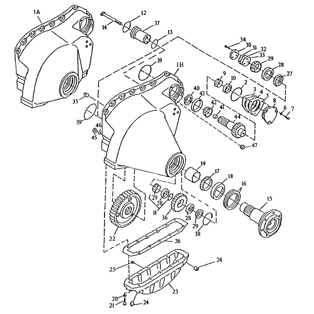 T147998 Oil Pan Gasket – Fits John Deere