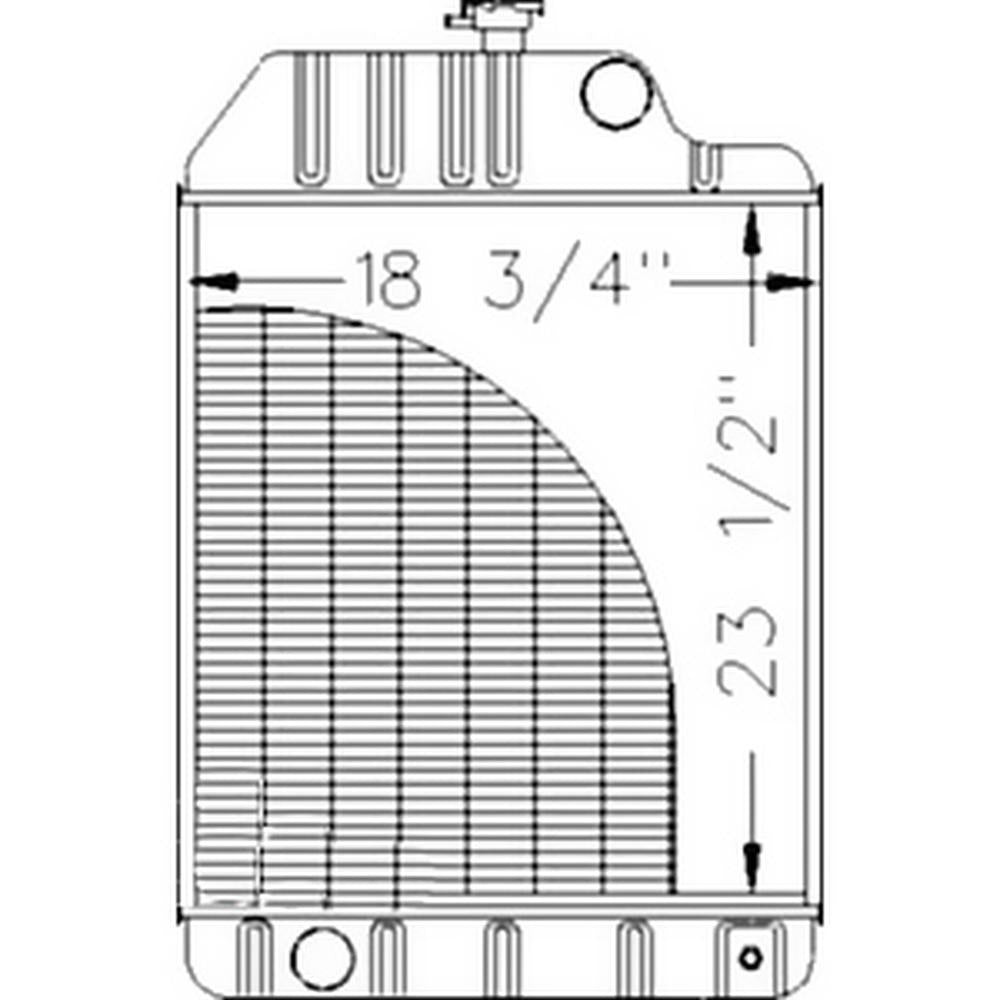 1680734M91 Radiator – Fits Massey Ferguson