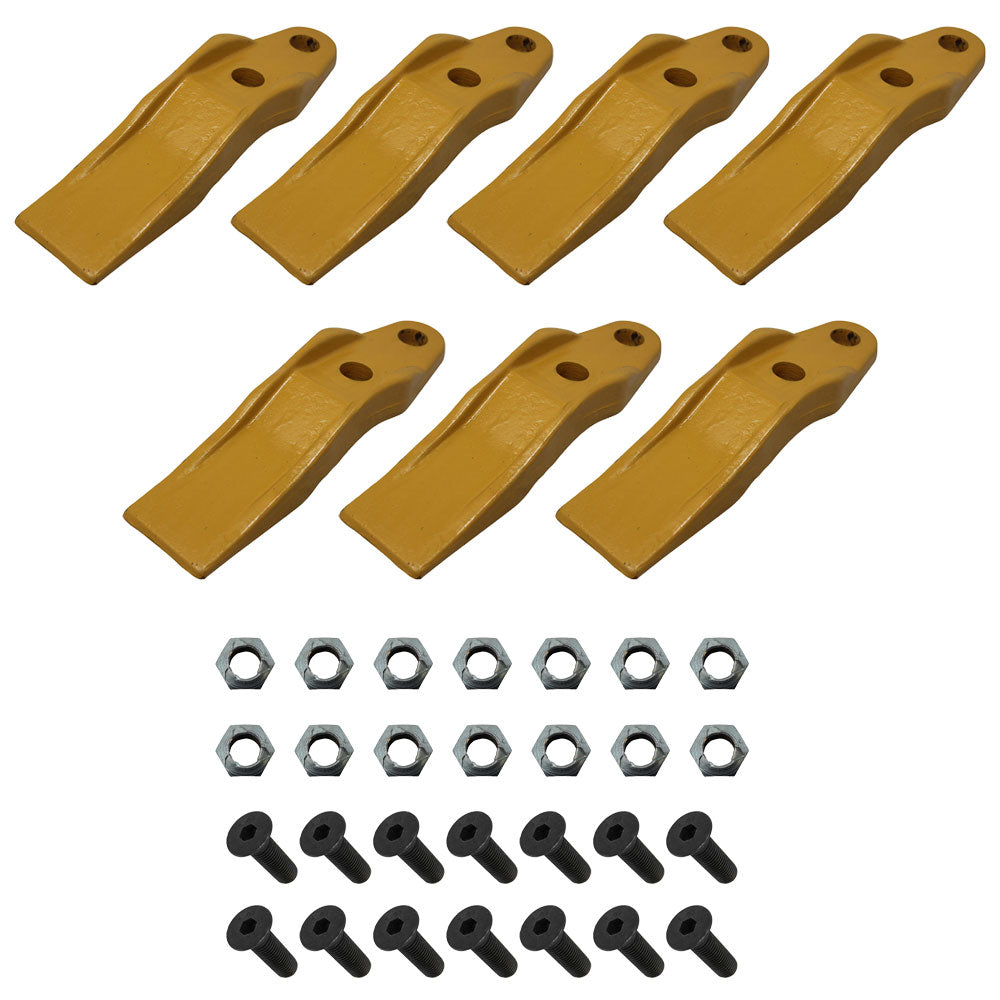 132-4720 QTY 7: Skid Steer Unitooth w/ Hardware – Fits Caterpillar