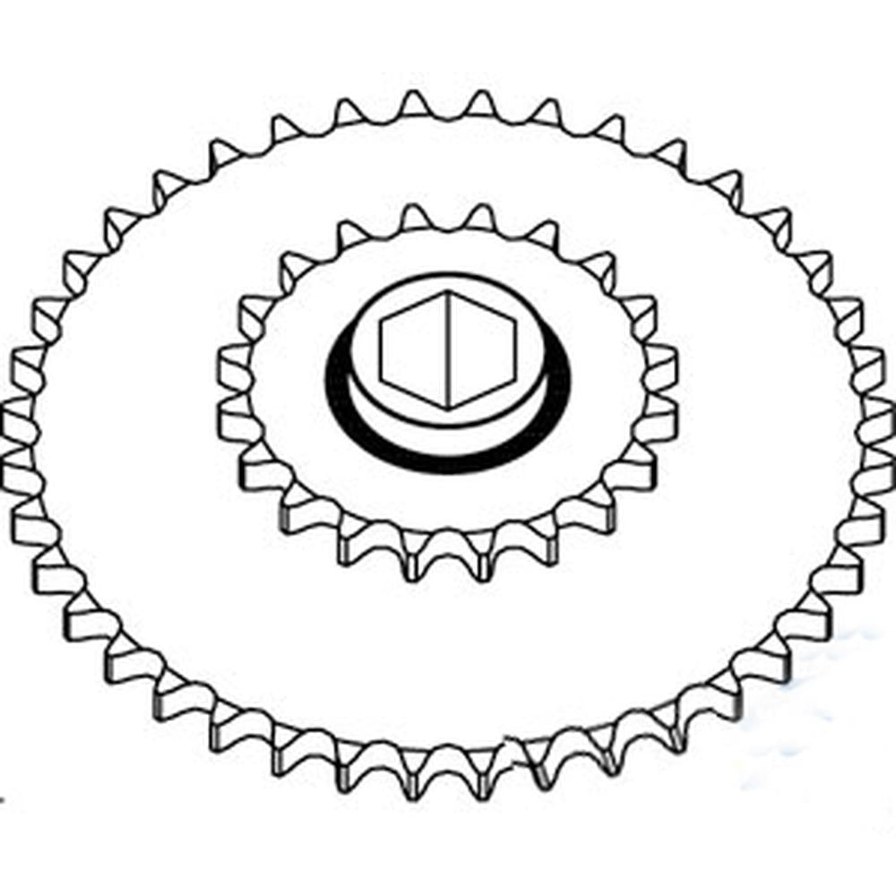 AE39652 Sprocket - Double Lower Drive Roll – additional image 4