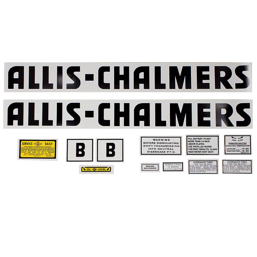 MAE30-1310 Mylar Decal Set – Fits Allis Chalmers